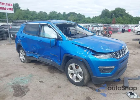 2018 Jeep Compass Latitude Fwd z USA, uszkodzony, nr VIN 3C4NJCBB3JT425073